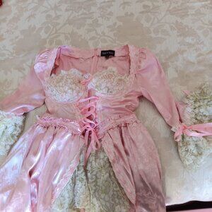 Marie Antoinette Costume with choker, L, NWOT